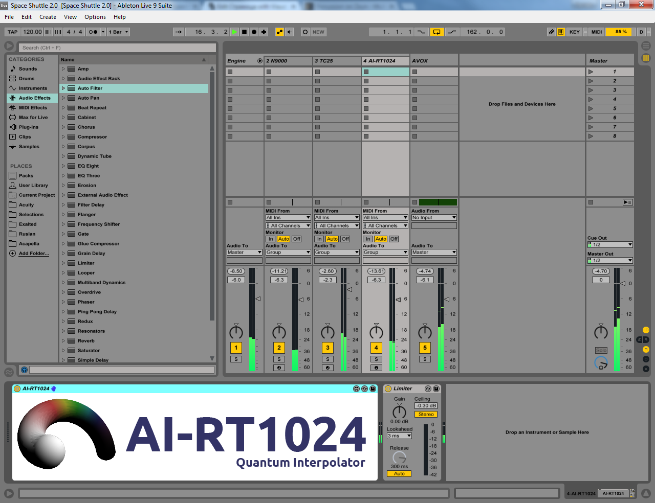AI-RT1024 in Ableton Live 9